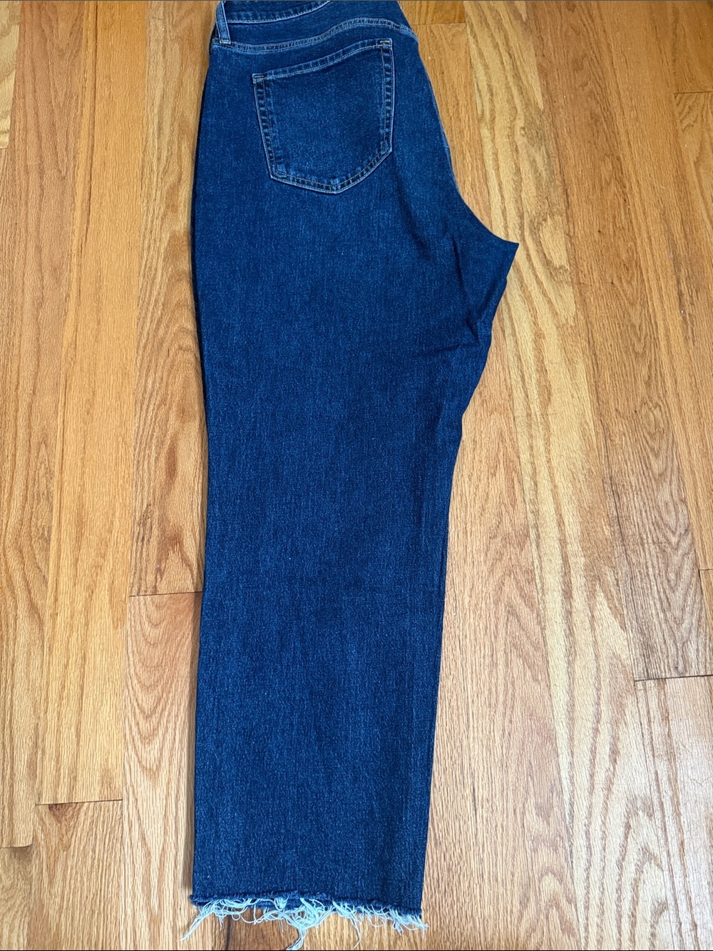 Old Navy Dark Blue OG straight curvy High-Rise Jeans